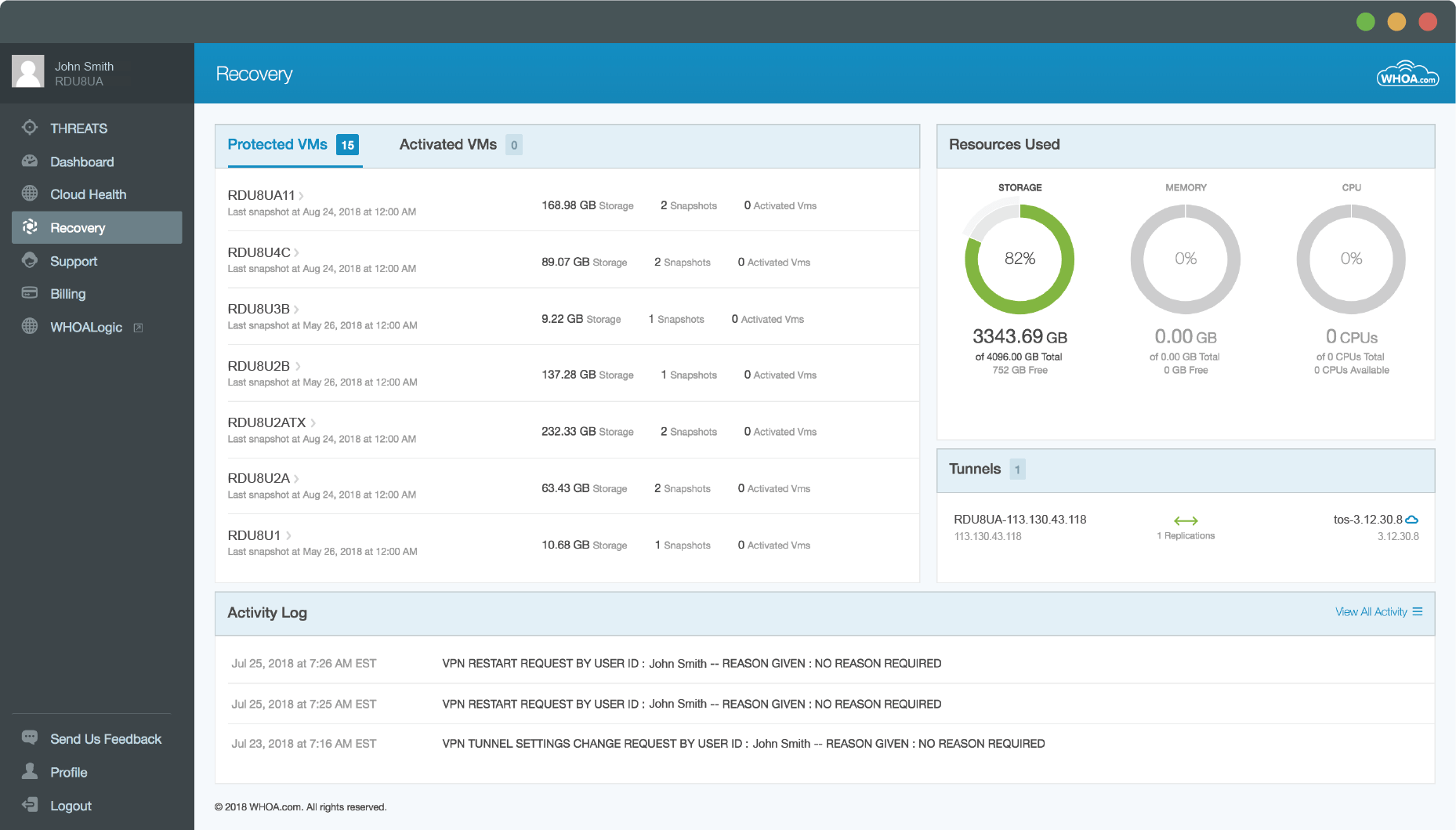 By building this tool directly into the platform, Whoa is able to visually sell configurations and Whoa’s customers have an extremely easy way to protect themselves - win/win!